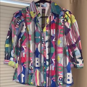 Desigual Colorful Sheer Blouse